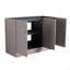 Meuble-lavabo autoportant 48 po avec 3 portes à fermeture en douceur (emballage KD) - Lavabo non compris-117193742-117193743