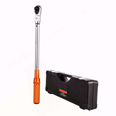 Adjustable Click Torque Wrench 1/2 Inch Drive 20-160 lbf-ft / 27.1-216.8 N.m