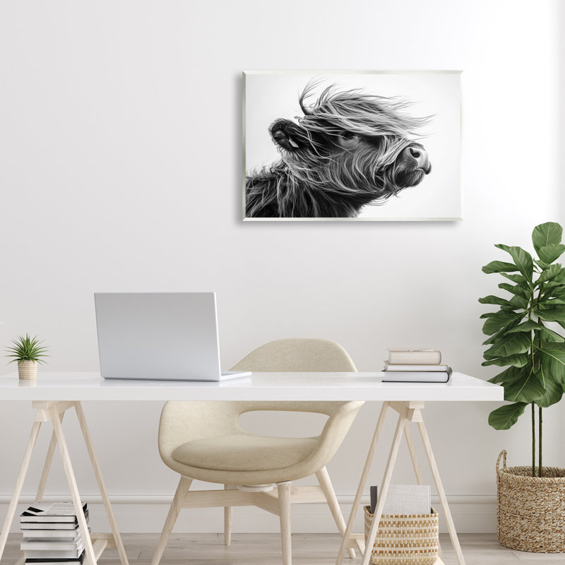 Plaque murale Handsome Highland Portrait, design par Tina LeCour, H 13 po x l 19 po