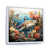 White Floater Framed