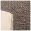 Pouf en coton tissé à la main Amuleto, motif de losanges gris foncé et brun - repose-pieds de salon polyvalent 15 po x 15 po x 15 po-235888497