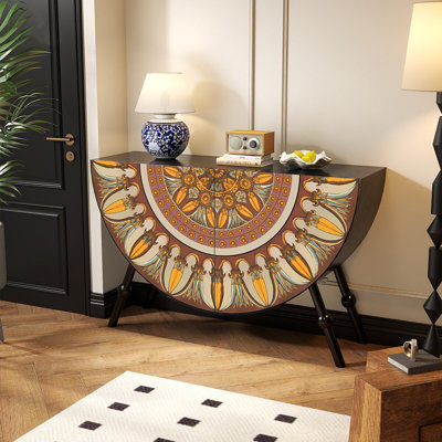 Armoire de décoration intérieure en demi-cercle American Vintage