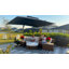 Parasol de patio extérieur en porte-à-faux 10 'x 13' avec base 330lbs-192762457