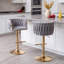 Tabouret de bar pivotant à hauteur réglable avec repose-pieds-174205728-174205733