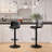 Ophelio Swivel Upholstered Adjustable Height Counter Stool with Metal Frame-240271285