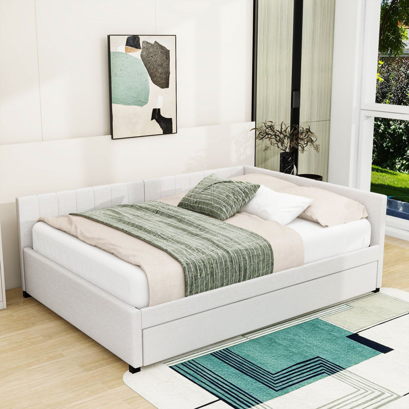 Verlinda Upholstered Daybed, Beige
