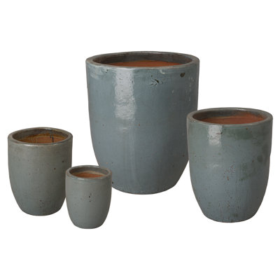 Ensemble de pots à fleurs en céramique 4 pièces Efkea