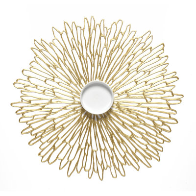Bloom Vinyl Solid Colour Round Placemat