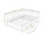Lit de jour double en L avec ports de chargement USB, tiroirs de rangement et tablettes-99094078