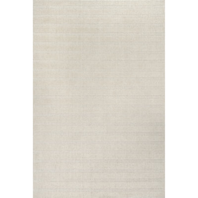 Tapis rayé en laine Visserie