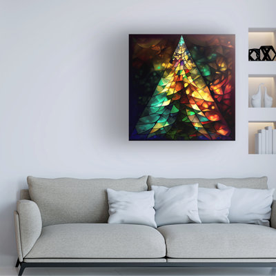 Sasha Stained Glass Christmas II Canvas Art