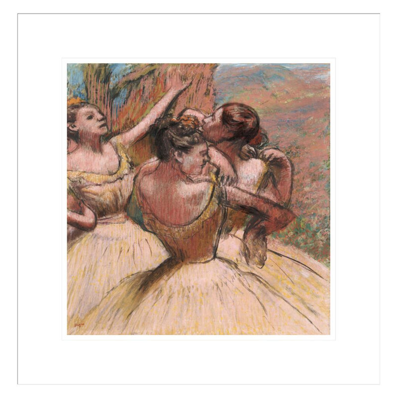 «Three Dancers» par Edgar Degas, impression giclée encadrée, H 18,13 po x l 17,75 po