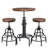 Kennemer 2 - Person Pine Solid Wood Top Four Leg Base Dining Set
