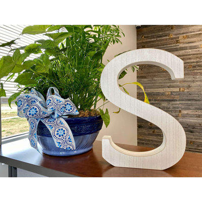 Text & Numbers Letter Block