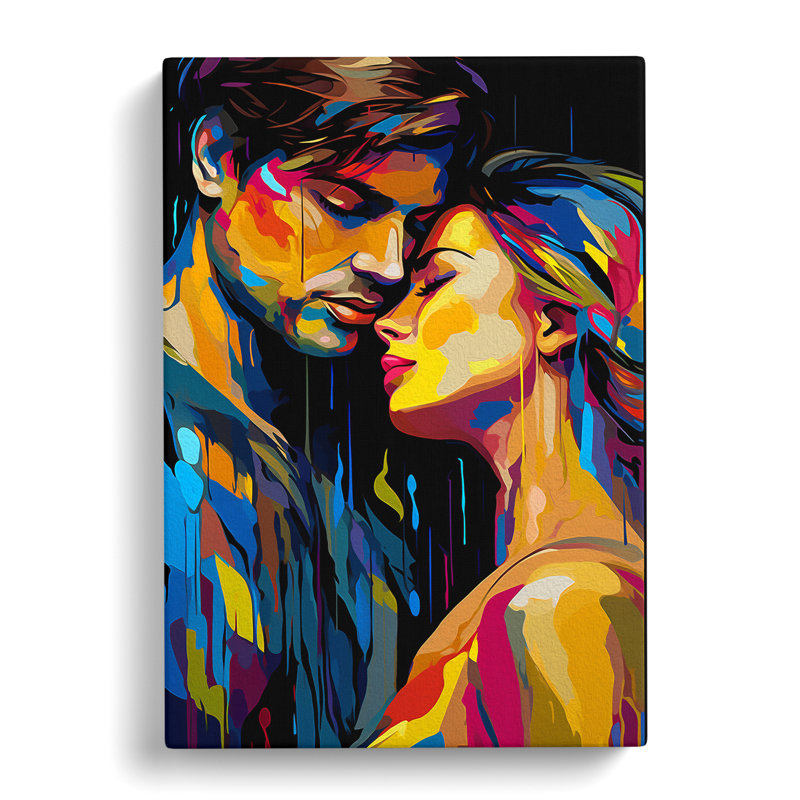 Lovers Pop No.3 - Wrapped Canvas Print, 50cm H x 35cm W x 3cm D