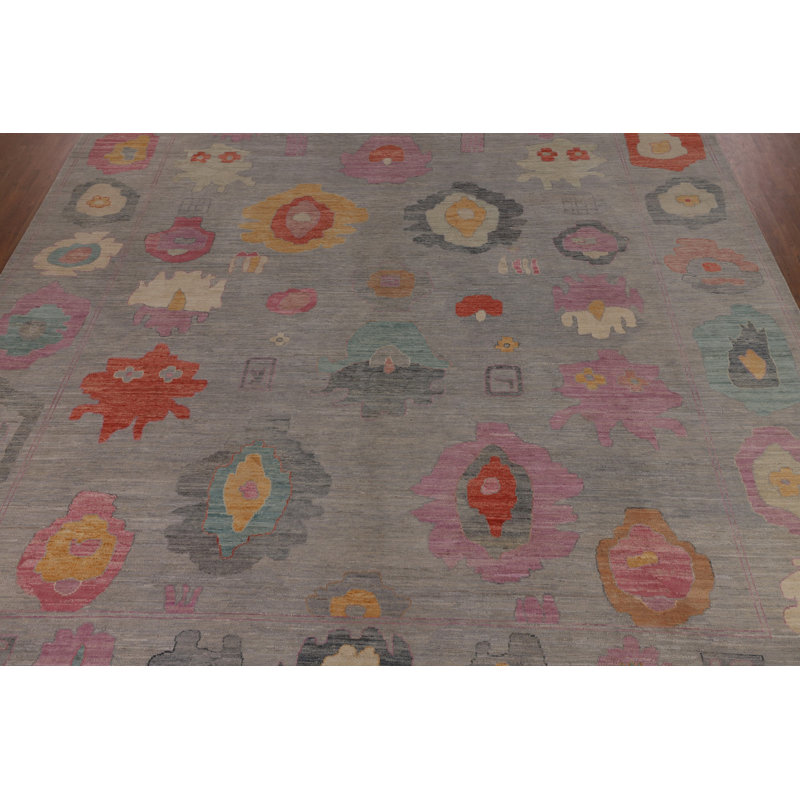 Vegetable Dye Oushak Oriental Large Rug 12