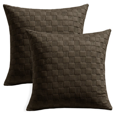 Aspire Homeware Embossed Square Velvet Cushion Covers