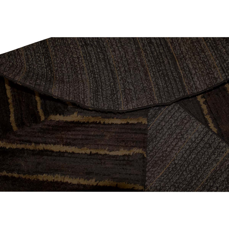 Flatweave Wool Striped Area Rug
