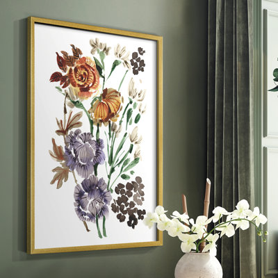 Garden Bouquets I Framed Print - Solid Wood