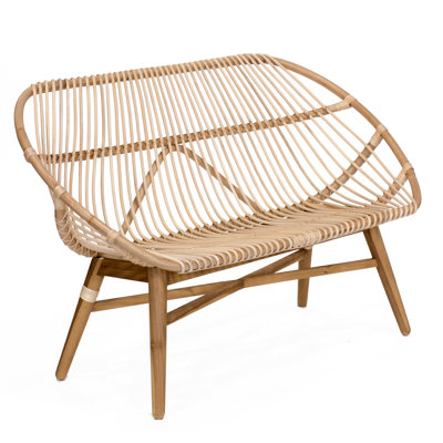 Allan Wicker Outdoor Bench