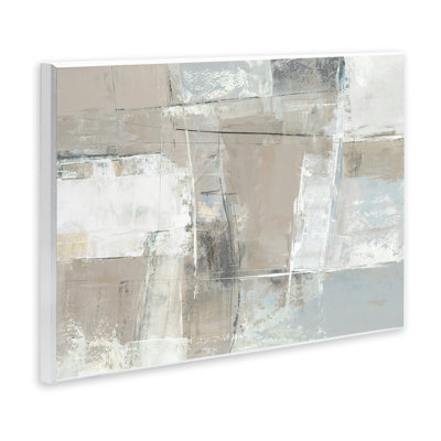 Art mural subtil abstrait structuré neutre, design par Hannah Dawson