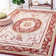Hollander Oriental Hand-Hooked Wool Burgundy Area Rug