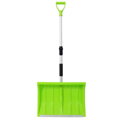 Portable Adjustable Height Snow Shovel With D-Grip Handle, 19" Blade,Snow Shovel For Driveway, Car, Home & Garage, Snow Sand Mud Removal Tool