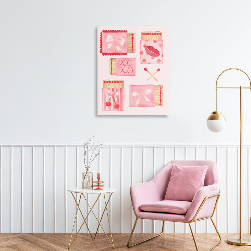 Composition sur toile Fashion Chic Matchbook, conception de Nina Jacobs, H 20 po x l 16 po