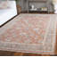 Rectangle Oriental Hand-Knotted Wool/Cotton Area Rug in Beige/Orange-1664706392
