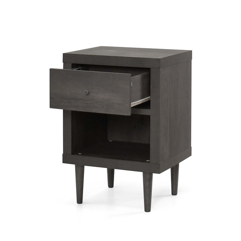 Table de chevet 1 tiroir, Gris