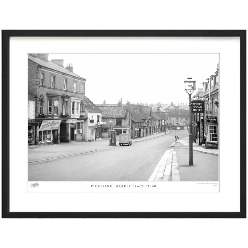 Pickering, Market Place C1960 - Single Picture Frame Print, 60cm H x 80cm W x 2.3cm D
