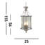 Soissons 3 - Light Chrome Lantern Pendant