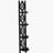 Bookshelf, Bookcase, Etagere, Corner, 4 Tier, 62"h, Office, Bedroom-502531586