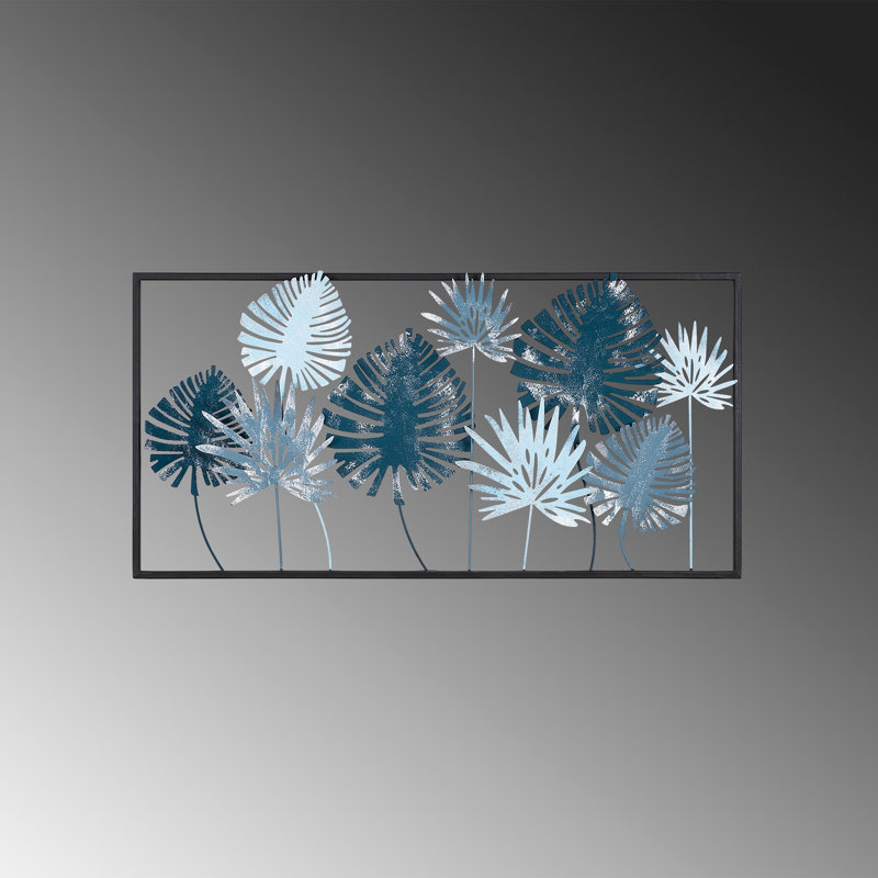 Hand-Painted Decorative Metal Wall Accessory, 16.1 x 31.9 x 2.0 inches | 100% Metal Construction, Lightweight at 3.2 lbs | Unique Art Piece for Home or Office Decor, Adds Style and Elegance to Any Space