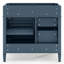 Meuble-lavabo de salle de bain 36 po sans lavabo supérieur Frosica, armoire de rangement moderne avec 2 tiroirs et un tiroir basculant, structure en bois massif