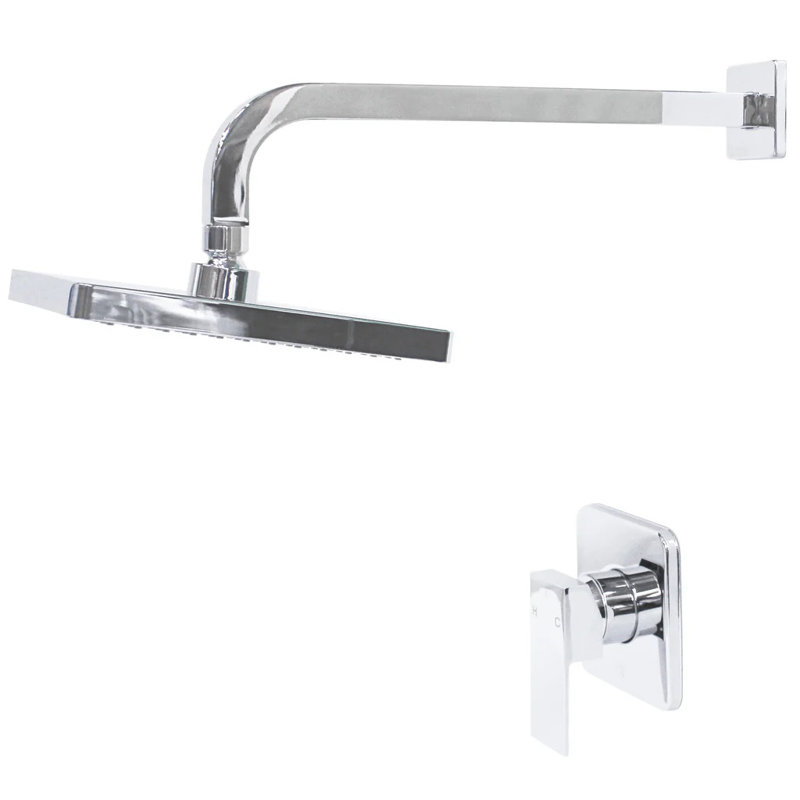 Robinet de douche chromé avec ensemble brut en laiton massif, Chrome