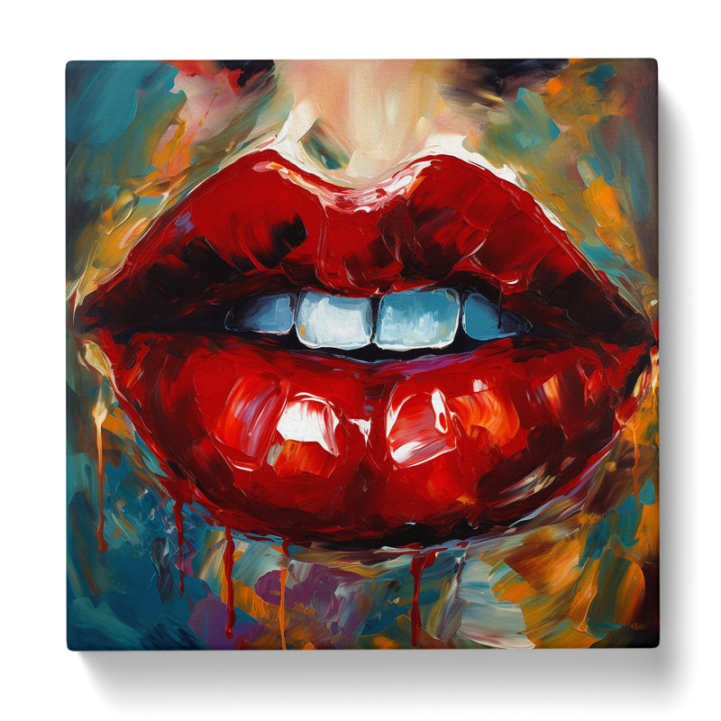Lips Expressionism - No Frame Print
