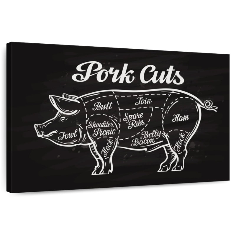 Yarlin Pork Cuts, 26" H x 39" W