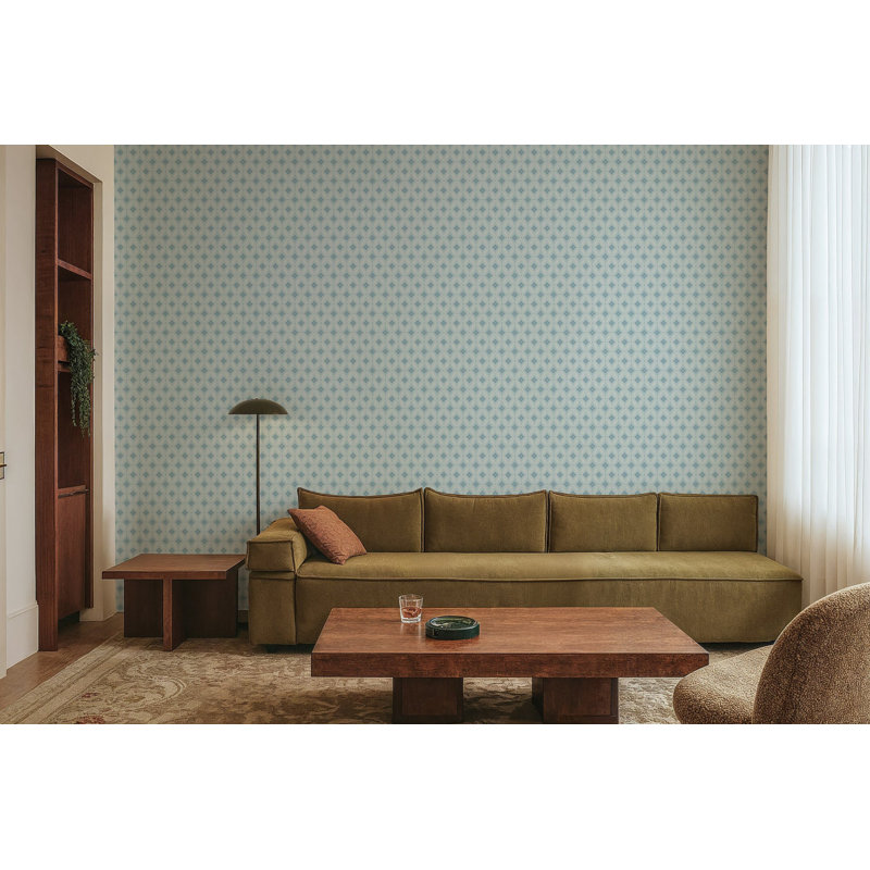 Stone Lace - Wallpaper, Daytime Blue, Premium Paper