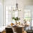 Hanshelmut 5 - Light 18.9" Dimmable Modern Drum Glass Chandelier Over Table Bedroom Light Fixture For Living Room Hallway Foyer Kitchen-1157622279