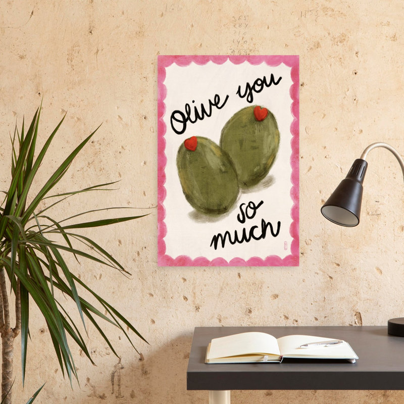Olive You So Much by Dirkie Nell - Wrapped Canvas Print, 60.96 cm H x 40.64 cm W