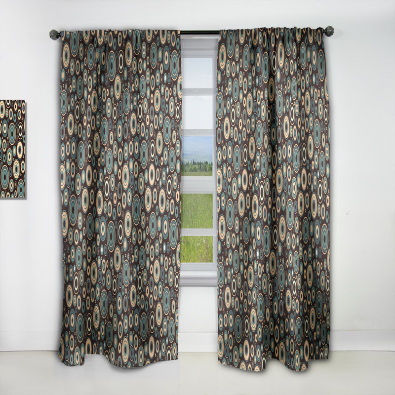 Rideau en lin / polyester, L 52 po x L 90 po