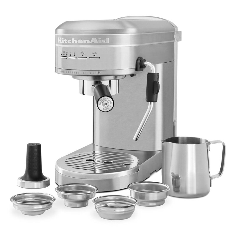 KitchenAid® Metal Semi-Automatic Espresso Machine, Brushed Stainless Steel