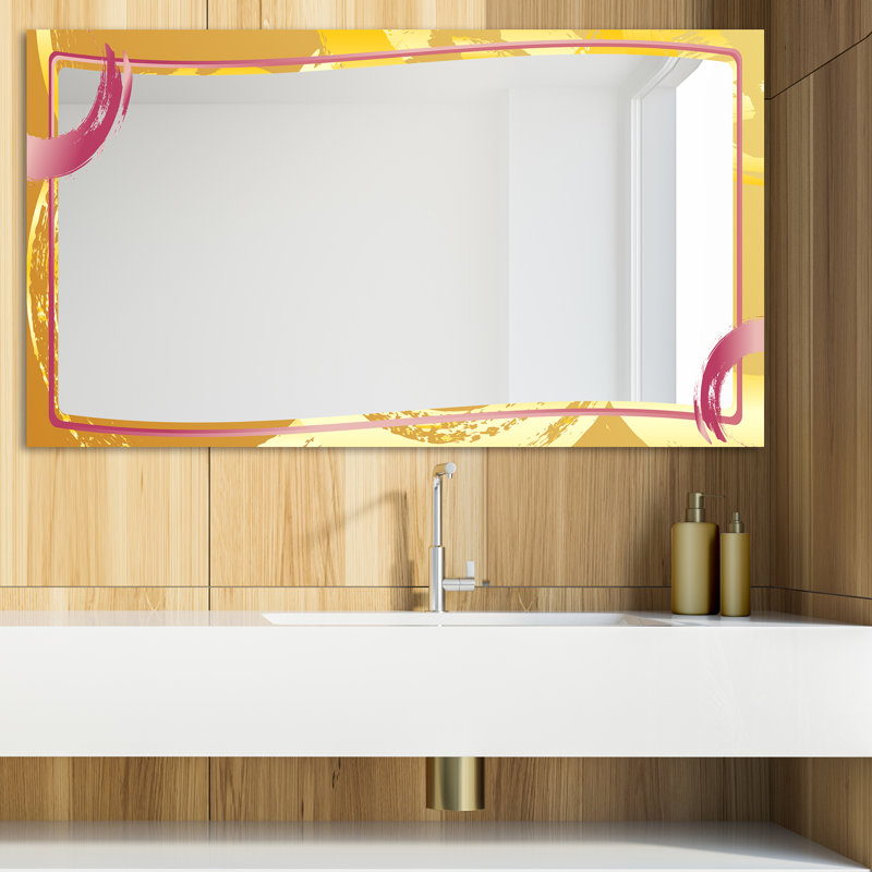 Miroir de salle de bain Glam, H 29,5 po x l 39,4 po