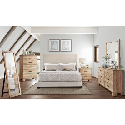 Beckville Upholstered Low Profile Standard Bed
