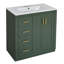Meuble-lavabo de salle de bain avec lavabo en céramique de 30 po Conception moderne de l'espace de rangement abondant et de la structure de l'armoire d'évier à surface lisse - Finition résistante-835354379