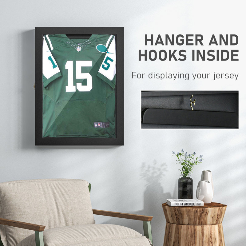 HomCom 3'' W D Manufactured Wood Jersey Case, 32" H x 3" W x 24" D