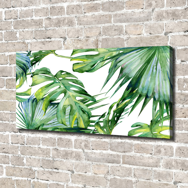 Tropical Leaves - Wrapped Canvas Print