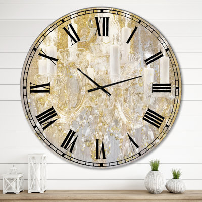 Horloge murale surdimensionnée Treasured Cottage