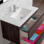Lavabo de salle de bain rectangulaire moderne en céramique brillante 32 po DAX Onix, surface durable facile à nettoyer